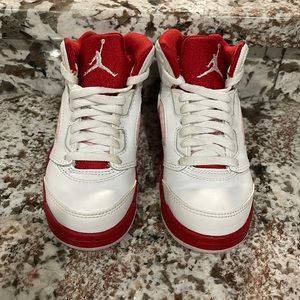 Jordan 5 Retro White Pink Red (PS)